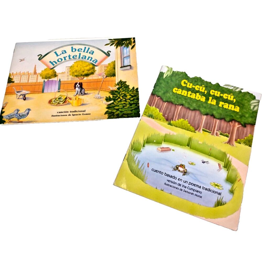Lot of 2 Spanish Kids LA BELLA HORTELANA By Gomez Cu-cu Cu-cu Cantaba La Rana